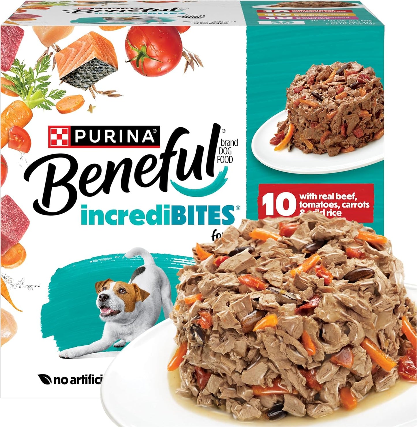 Purina ONE Natural High Protein Dog Food, Tender Cuts in Gravy Chicken and Brown Rice Entrée - 13 Ounce (Pack of 12)
