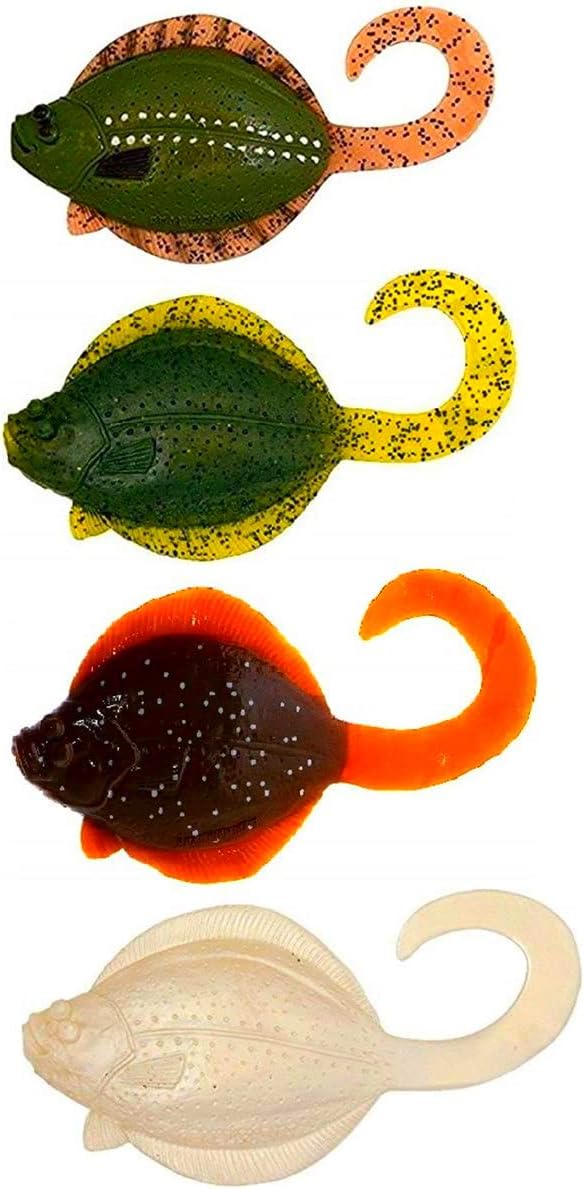 4" Sanddab Rig Fishing Lure Lingcod Jigs Sand Dabs Fish for Halibut Rig Rock Striper Grouper Cod